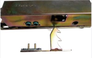 Cerradura para puerta placa doble contacto